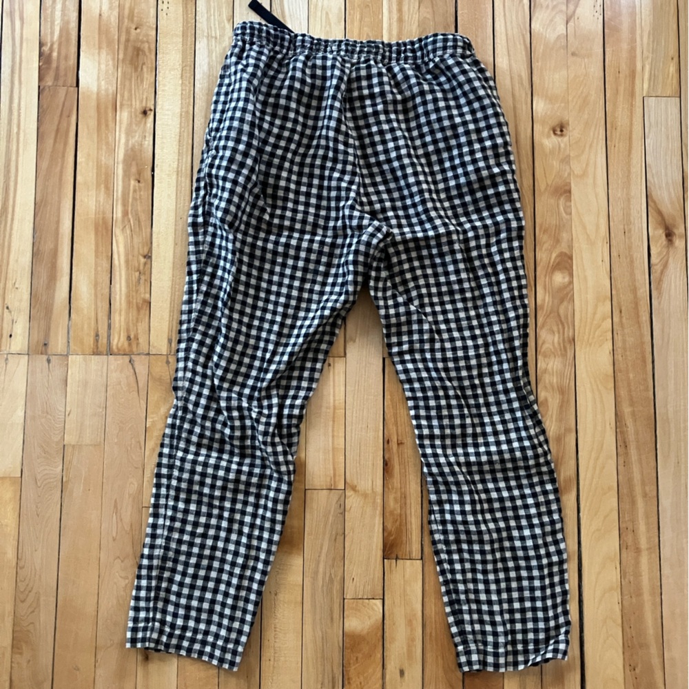 NotPerfectLinen Athens drawstring gingham pants (… - image 2